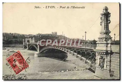 Ansichtskarte AK Lyon Pont de l'Universite