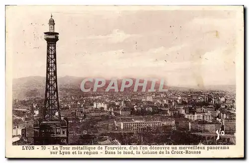 Cartes postales Lyon La Tour metallique de Fourviere