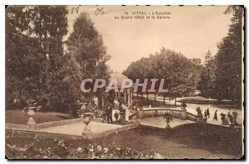 Cartes postales Vittel L'Escalier du Grand Hotel et la Galerie