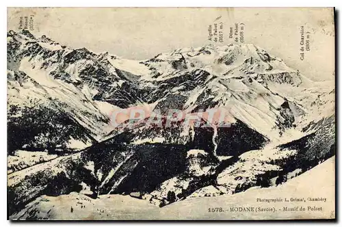 Cartes postales Modane Savoie Massif de Polset