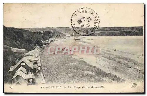 Ansichtskarte AK Saint Brieuc La Plage de Saint Laurent