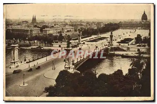 Ansichtskarte AK Paris en Flanant Le Pont Alexandre III et l'Esplanade des Invalides