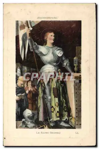 Cartes postales Jeanne D'Arc Le Sacre Ingres