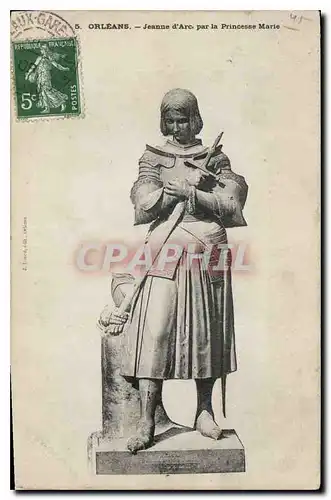 Cartes postales Orleans Jeanne D'Arc par la Princesse Marie
