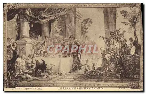 Cartes postales Musee des Tapisseries d'Aix Le repas de Sancho a Bataria