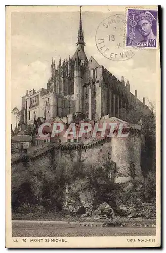 Cartes postales Mont St Michel Cote nord est