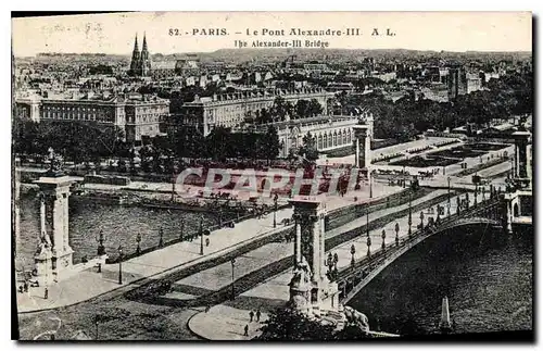 Cartes postales Paris Le Pont Alexandre III