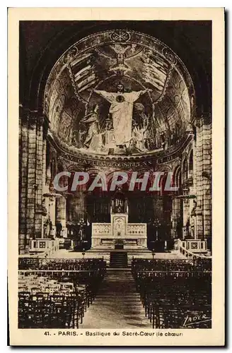 Cartes postales Paris la Basilique du Sacre Coeur le Choeur