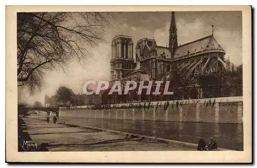 Ansichtskarte AK Les petits Tableaux de Paris Notre Dame Vue prise du Pont de l'Archeveche