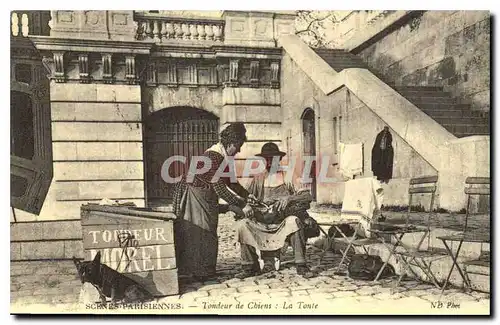 REPRO Scenes parisiennes Tondeur de Chiens La Tonte Chiens