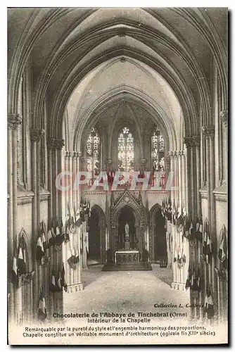 Ansichtskarte AK Chocolaterie de l'Abbaye de Tinchebral Orne Interieur de la Chapelle