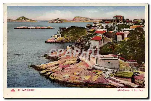 Cartes postales Marseille Maldorme et les iles