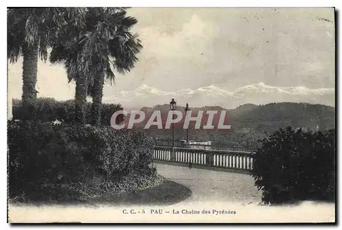 Cartes postales Pau La Chaine des Pyrenees