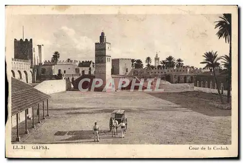 Cartes postales Gafsa Cour de la Casbah