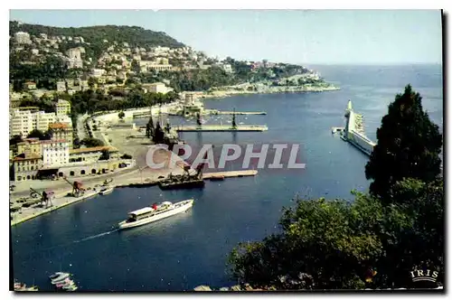 Cartes postales La Cote d'Azur Nice L'Entree du Port et le Mont boron