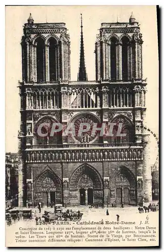 Cartes postales Paris Cathedrale Notre Dame