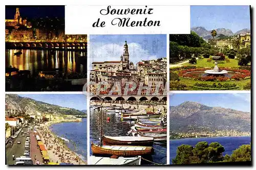 Cartes postales Souvenir de Menton