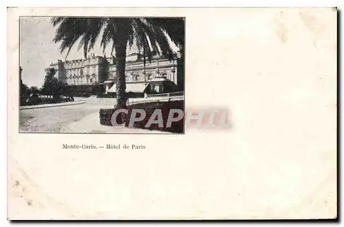 Cartes postales Monte Carlo Hotel de Paris