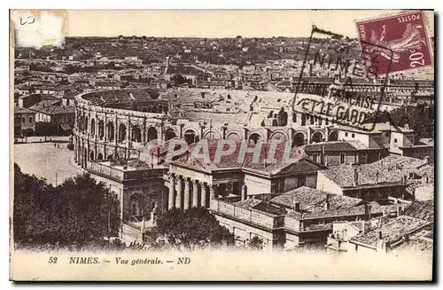 Cartes postales Nimes Vue generale