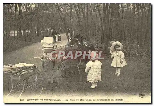 REPRO Scenes Parisiennes Le Bois de Boulogne La Promenade du matin