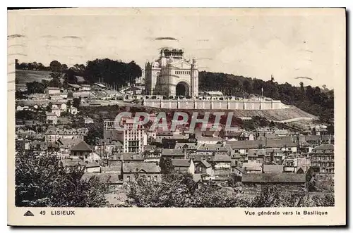 Ansichtskarte AK Lisieux Vue generale vers la Basilique