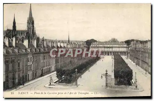 Cartes postales Nancy Place de la Carriere prise de l'Arc de Triomphe