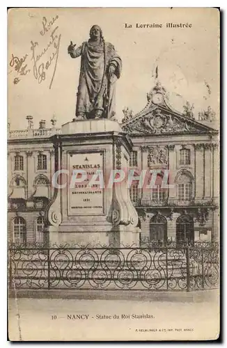 Cartes postales Nancy Statue du Roi Stanislas