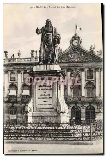 Ansichtskarte AK Nancy Statue du Roi Stanislas