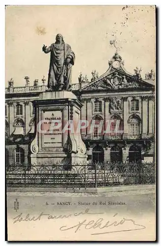 Cartes postales Nancy Statue du Roi Stanislas