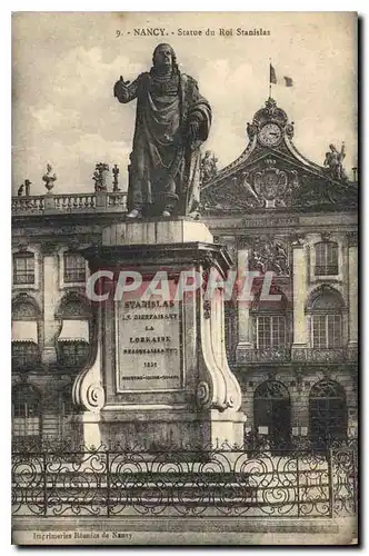 Ansichtskarte AK Nancy Statue du Roi Stanislas