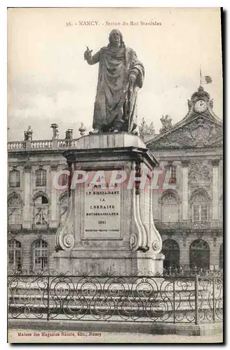 Cartes postales Nancy Statue du Roi Stanislas