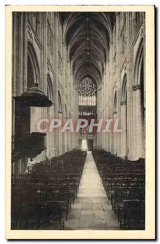 Cartes postales Tours Cathedrale Nef vue du Choeur