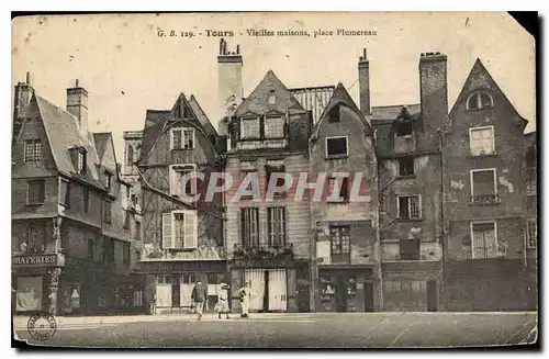 Cartes postales Tours Vieilles Maisons place Plumereau