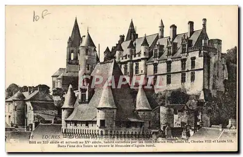 Cartes postales Loches Le chateau