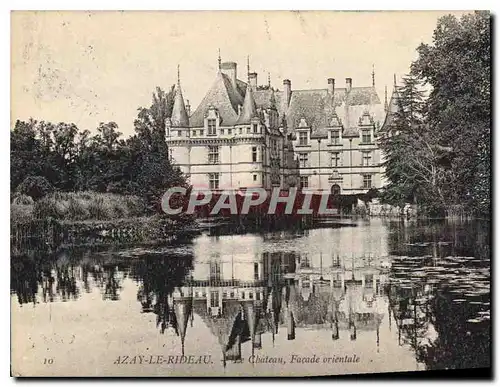 Cartes postales Azay le Rideau Le Chateau Facade orientale