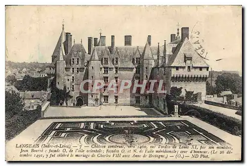 Cartes postales Langeais Indre et Loire Chateau