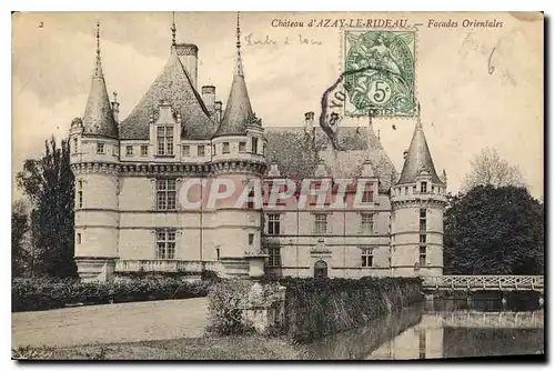 Cartes postales Chateau d'Azay le Rideau Facades Orientales