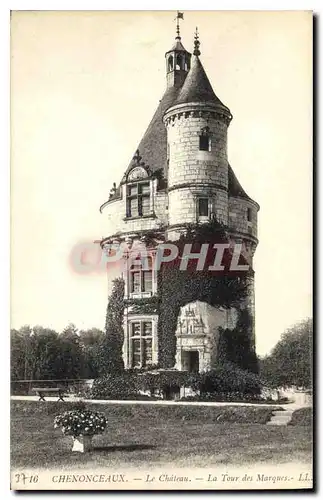 Cartes postales Chenonceaux Le Chateau La Tour des Marques