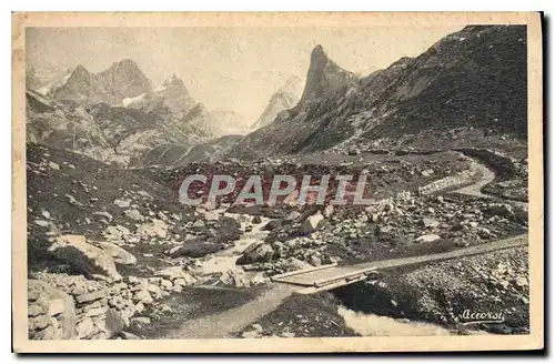 Ansichtskarte AK Pralognan Aiguilles de la Gliere Vanoise et le Pont de la Gliere