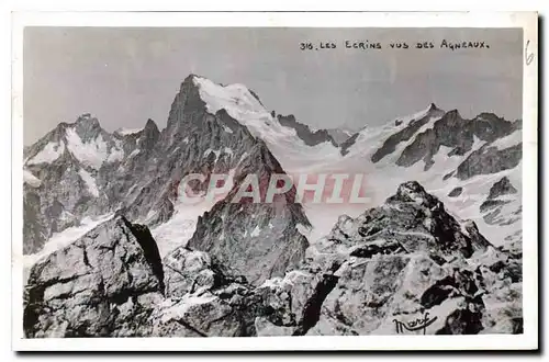 Cartes postales Les Ecrins vus des Agneaux