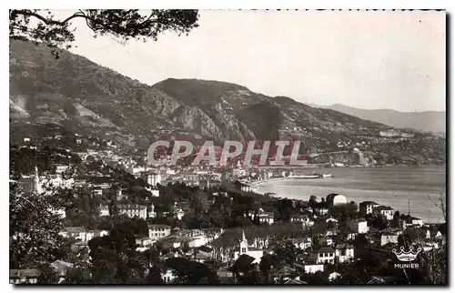 Ansichtskarte AK Menton Vue generale prise du Cap Martin