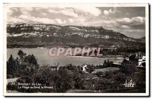 Cartes postales Bourget du Lac La Plage au fond le Nivolet