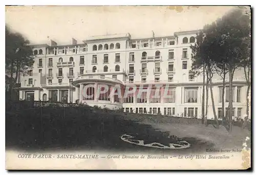 Cartes postales Cote d'Azur Sainte Maxime Grand Domaine de Beauvallon Le Golf Hotel Beauvallon