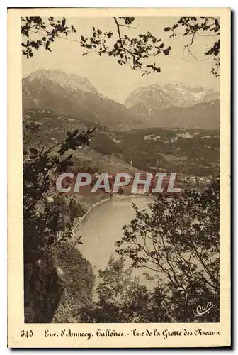 Cartes postales Env d'Annecy Talloires vue de la Grotte des Oiseaux