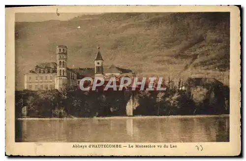 Ansichtskarte AK Abbaye d'Hautecombe Le Monastere vu du Lac