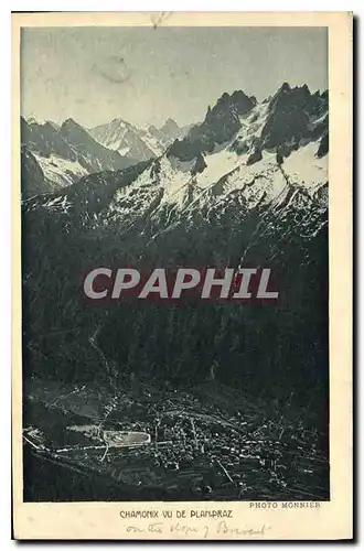 Cartes postales Chamonix vu de Planpraz