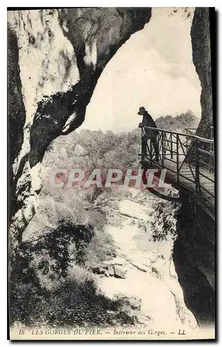 Ansichtskarte AK Les Gorges du Fier Interieur des Gorges