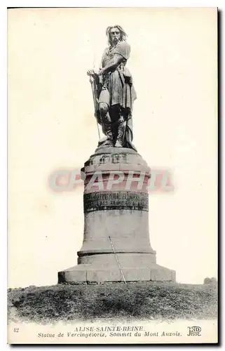 Ansichtskarte AK Alise Sainte Reine Statue de Vercingetorix Sommet du Mont Auxois