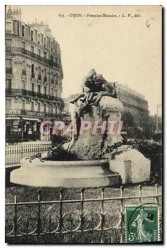 Ansichtskarte AK Dijon Fontaine Blondat