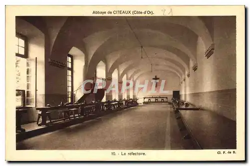 Cartes postales Abbaye de Citeaux Cote d'Or Le refectoire